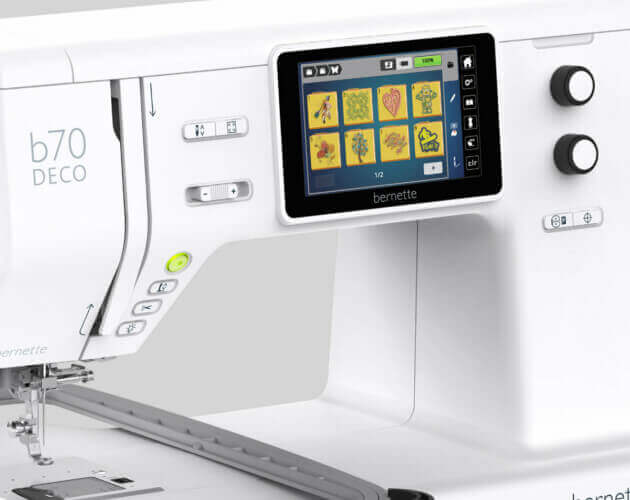 Farb-Touchscreen der bernette b70 DECO