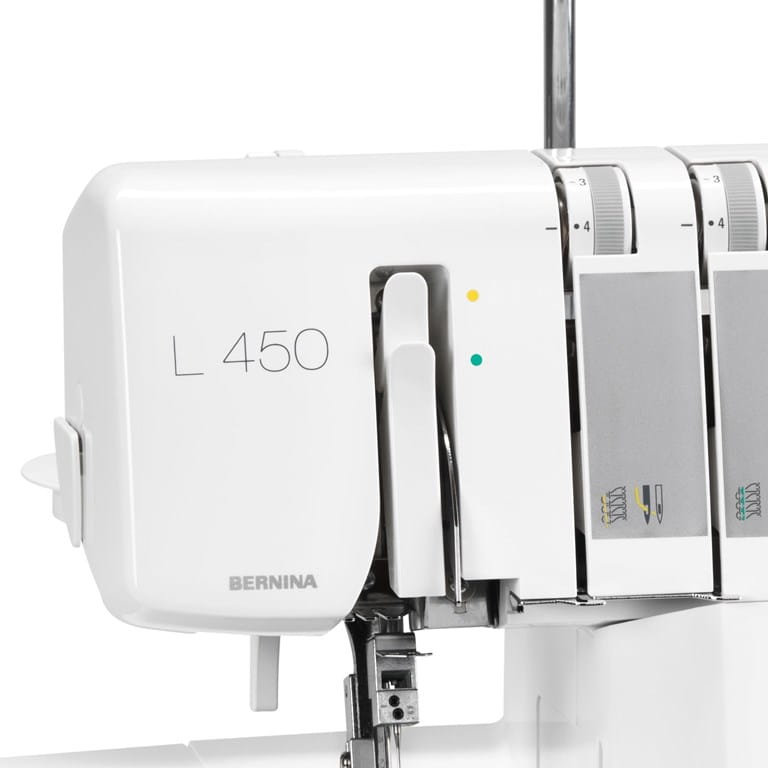 Farblich markierte Fadenwege der BERNINA L 450